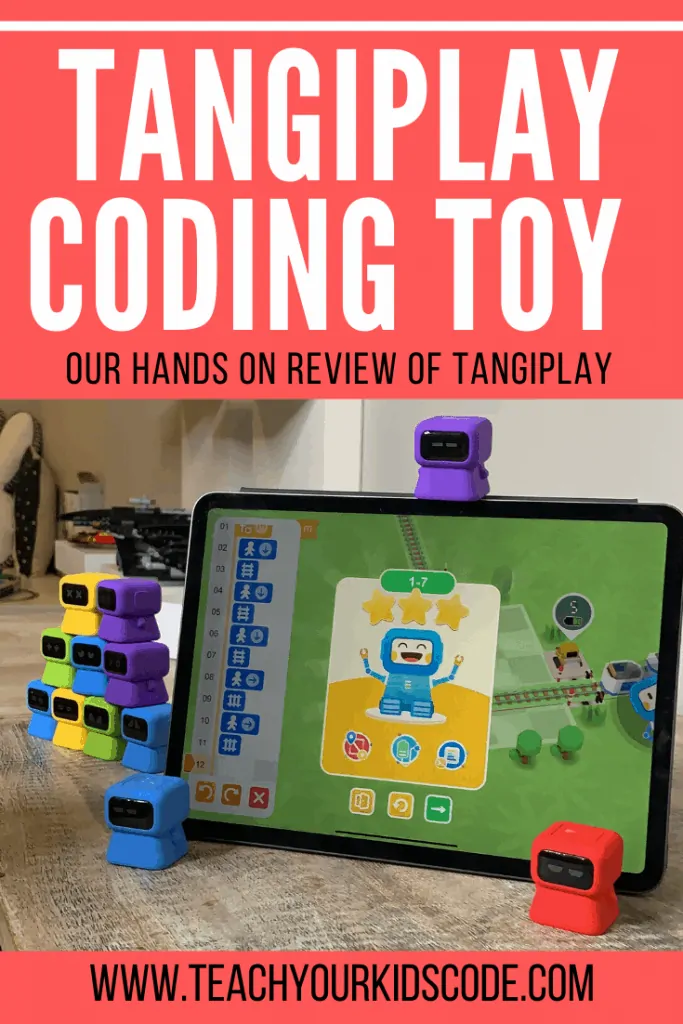 This fun coding toy teaches the basic concepts of coding. Using the tangiplay coding toy pieces, your little coder will engage with their iPad to create algorithms that help solve puzzles in the Tangiplay app. This coding toy finds a unique way to get kids engaging with their screen to foster critical thinking and problem solving skills. Read our full review of this STEM toy here. #STEM #eduction #stemeducation #coding